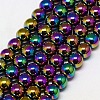 Electroplate Non-magnetic Synthetic Hematite Beads Strands X-G-J169A-2mm-05-1