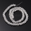 Faceted Bicone Transparent Glass Bead Strands GLAA-J082-A11-2