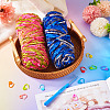 2 Rolls 2 Colors Polyester Knitting Yarn DIY-TA0011-46-5