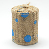 Dot Printed Burlap Ribbon OCOR-R071-26-2