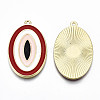 Eco-Friendly Alloy Enamel Pendants ENAM-Q438-008-NR-3