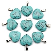 Synthetic Turquoise Pendant PW-WG99078-19-1