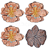 3D Flower Sequin Patches PATC-WH0012-01A-1