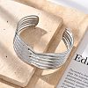 304 Stainless Steel Cuff Bangles BJEW-B108-13P-2