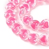 Handmade Lampwork Beads Strands LAMP-F029-04-4