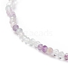 Natural Fluorite Beaded Stretch Bracelet BJEW-JB08484-04-4