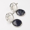 Natural Sodalite Pendants G-G910-E12-1