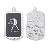 Alloy Twelve Constellations Series Big Pendants PALLOY-O107-01P-09-2