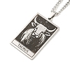 Non-Tarnish 304 Stainless Steel Tarot Pendant Necklaces NJEW-A026-01P-02-2