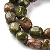 Natural Unakite Beads Strands G-G146-A14-01-4