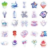 50 Pieces Liquid Metal Creative Waterproof Paper Stickers STIC-R001-03-2