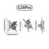 100Pcs Tibetan Styles Alloy Spacer Beads FIND-SC0020-12B-2