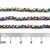 Transparent Electroplate Glass Beads Strands EGLA-A039-T3mm-UA02-4