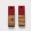 Resin & Walnut Wood Pendants X-RESI-S358-B-79E-2