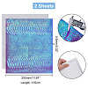 Fish-scale Pattern Laser PU Imitation Leather Fabric FIND-WH0110-262B-3