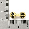 Brass Micro Pave Black Cubic Zirconia Beads KK-G493-34A-G01-3