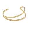 201 Stainless Steel Open Cuff Bangles for Women BJEW-M044-01G-2