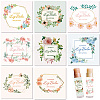 10 Sheets Paper Lip Balm Adhesive Label Stickers STIC-WH0026-017-1