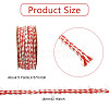 3 Rolls 3 Colors Braided Jute Twine OCOR-CJ0004-13-2