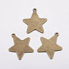 Tibetan Style Alloy Stamping Blank Tag Pendants EA085Y-AB-1
