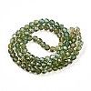 Baking Paint Transparent Glass Beads Strands DGLA-A035-T4mm-A08-3