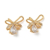 Brass Micro Pave Cubic Zirconia Pendants KK-Z136-58G-03-1