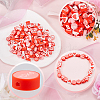 Valentine's Day Theme 300Pcs Handmade Polymer Clay Beads CLAY-SP0001-01C-6