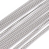 Unisex 304 Stainless Steel Curb Chain/Twisted Chain Necklaces STAS-D0002-34P-2