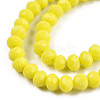 Opaque Solid Color Glass Beads Strands EGLA-A034-P8mm-D26-2