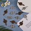 30Pcs 2 Style Tibetan Style Alloy Pendants TIBEP-SZ0001-09-5