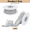 10 Yards Polyester Ribbons with Fringe Edge OCOR-WH0070-120A-2