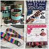 2 Rolls 2 Style Stripe Pattern Printed Polyester Grosgrain Ribbon OCOR-TA0001-38A-14