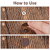 24 Sheets 12 Colors PVC Self-Adhsive Screw Holes Cover Caps Stickers DIY-FH0010-35-3