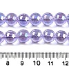 Electroplate Transparent Glass Beads Strands GLAA-T032-T10mm-AB01-2