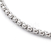 304 Stainless Steel Box Chain Bracelets BJEW-JB06194-01-2