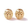 Brass Hollow Barrel Bead Rhinestone Settings KK-P226-08CG-2