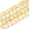 Anti-Tarnish Electroplate Glass Beads Strands GLAA-T025-8mm-10B-1