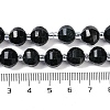 Natural Blck Jade Beads Strands G-G182-B25-04-5