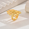 Classic European American Fashion Wheat Lucky Brass Flower Adjustable Rings BQ7170-2-1