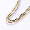 304 Stainless Steel Multi-strand Bracelets BJEW-H574-03GP-2