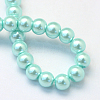 Baking Paint Pearlized Glass Pearl Round Bead Strands LS-HY-Q003-4mm-45-4