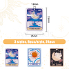 HOBBIESAY 24Pcs 3 Style Cartoon Printed Acrylic Pendants OACR-HY0001-09-2