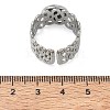 304 Stainless Steel Cuff Ring Components SA-CBA37BC-14B-P-3