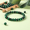 100Pcs 8mm Natural Green Tiger Eye(Dyed & Heated) Round Beads DIY-LS0002-08-6