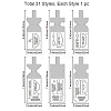 Keychain Carbon Steel Cutting Dies Stencils DIY-WH0309-2076-6