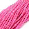 Dyed Natural Malaysia Jade Rondelle Beads Strands X-G-E316-2x4mm-02-1