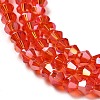 Transparent Electroplate Glass Beads Strands LS-EGLA-A039-T6mm-B14-3