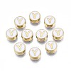Alloy Enamel Beads ENAM-N052-006-01Y-RS-1