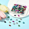 80Pcs 10 Colors Sew on Rhinestone RGLA-FS0001-17-9