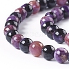 Natural Charoite Beads Strands G-E557-01-8mm-3